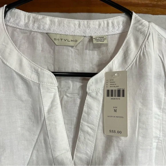 Anthropologie White Sleeveless Blouse‎ Medium - Picture 2 of 5